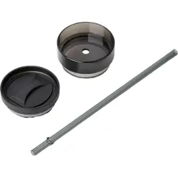 Serendipio Fire & Ice Stainless Steel & Plastic 2-In-1 Tumbler Lid Straw